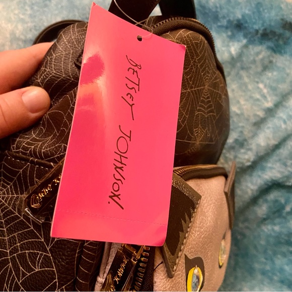 NWT Betsey Johnson Halloween Cat Mini Backpack - Picture 4 of 5